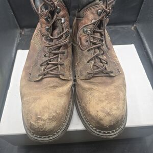 Red Wing Shoes Rugged Brown Leather Boots